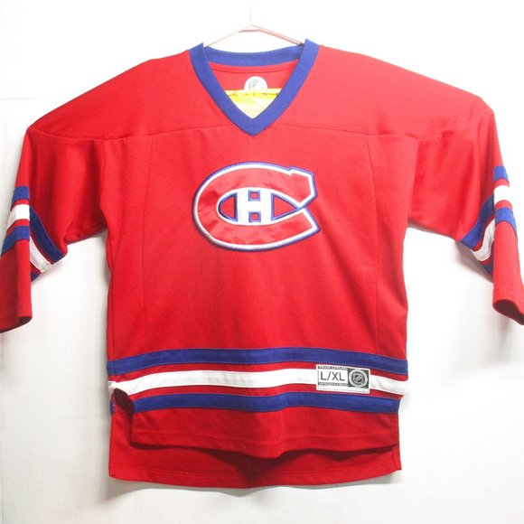 NHL Montreal Canadiens Youth Size L/XL NHL Team Apparel Jersey - Picture 1 of 4